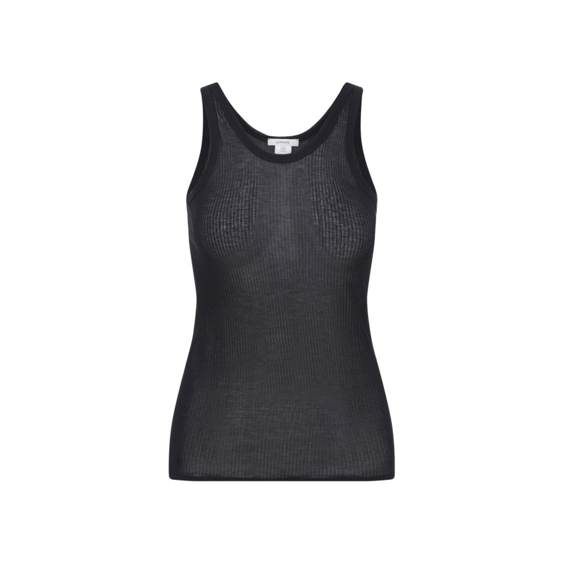 Lemaire Sleeveless Fitted Tank Top In Luxurious Viscose-Silk Blend