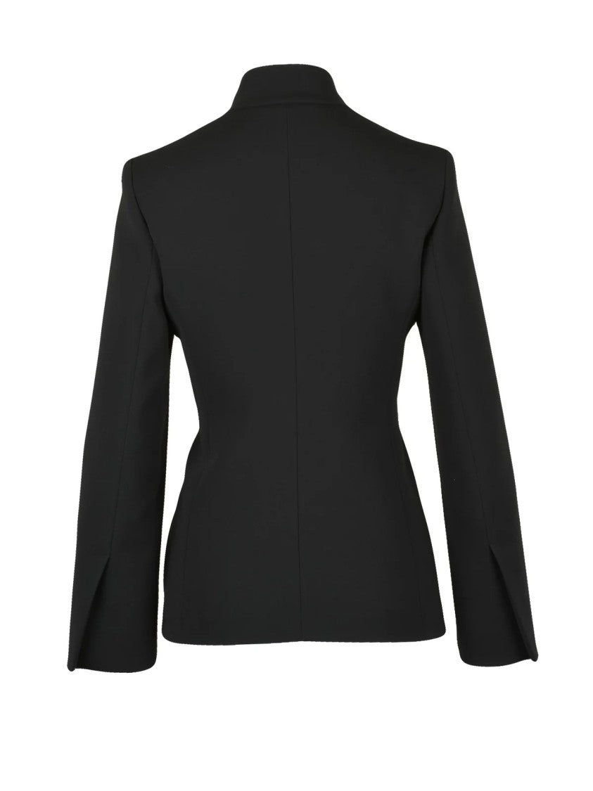 Max Mara Black Triacetate Tie-Closure Blazer