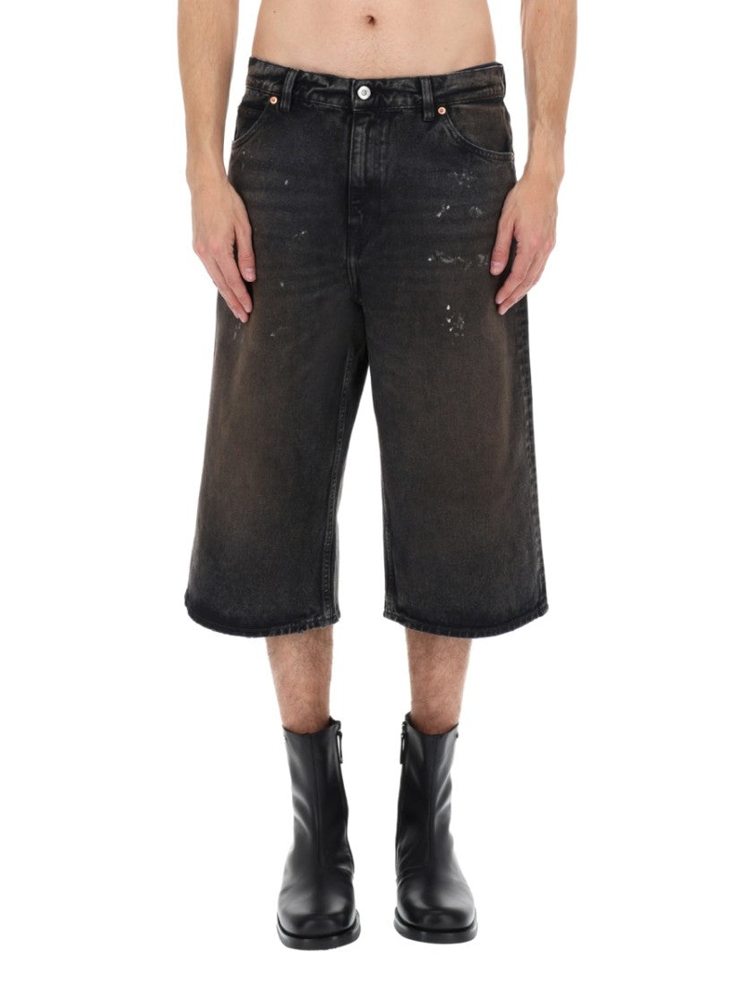 Our Legacy Capri Cut Relaxed Long Denim Shorts