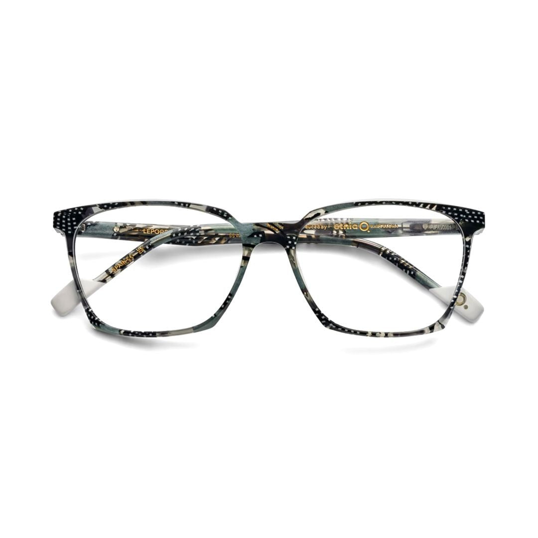 Etnia Barcelona Lepore Square Frame Eyeglasses With Patterned Acetate
