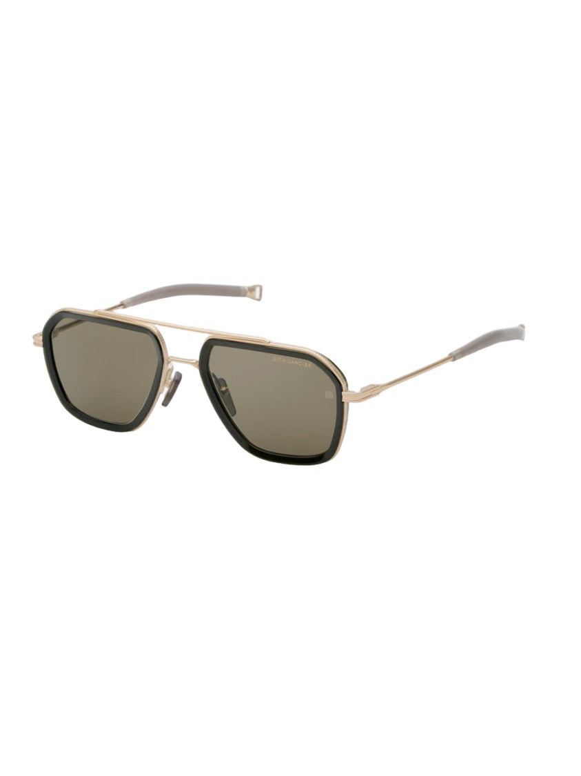 Dita Geometric Gold Sunglasses