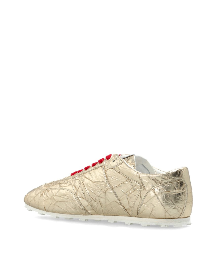 Marni Silver Foil Low Top Sport Sneakers