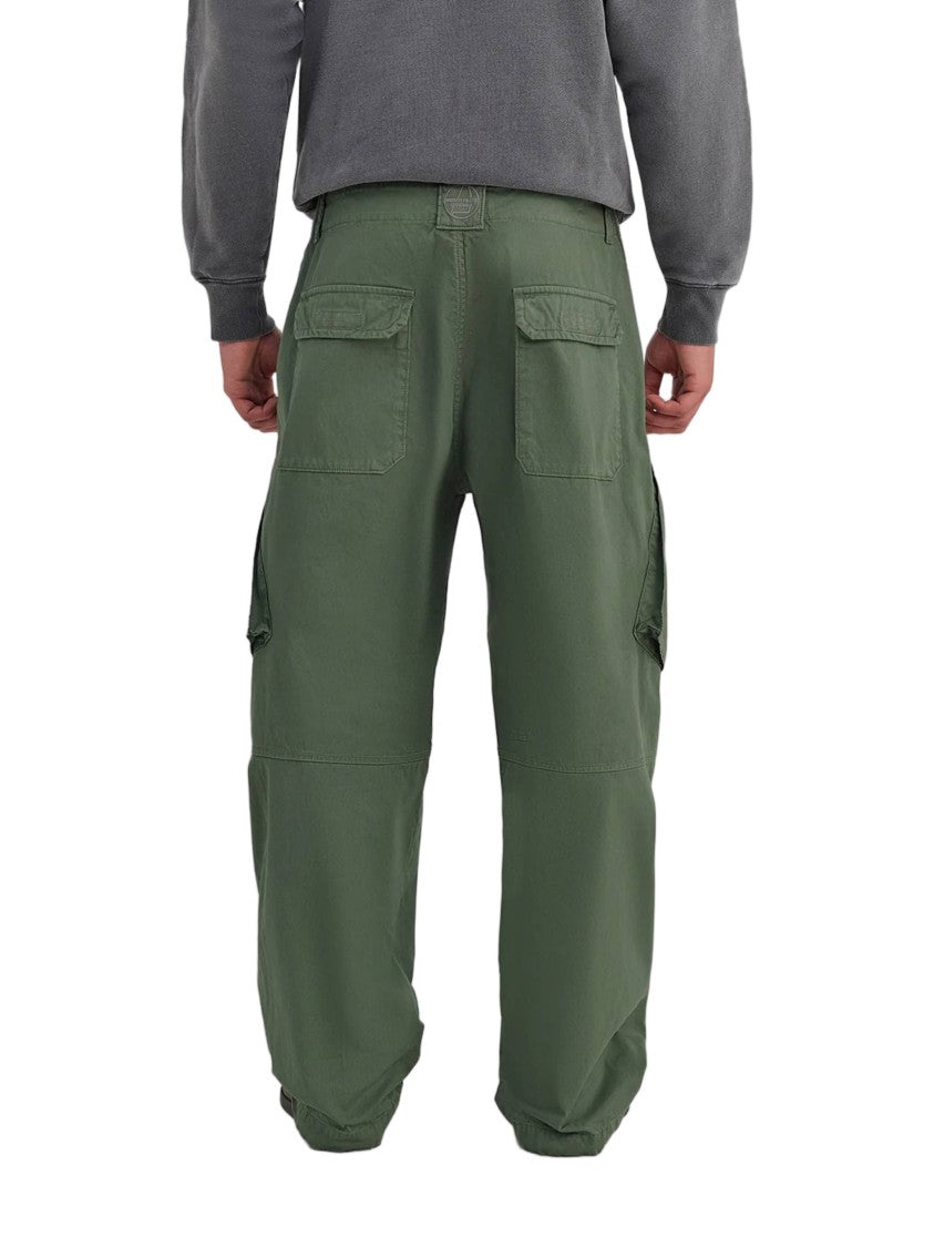 Murphy & Nye Green Marine Relaxed Fit Cotton Cargo Pants