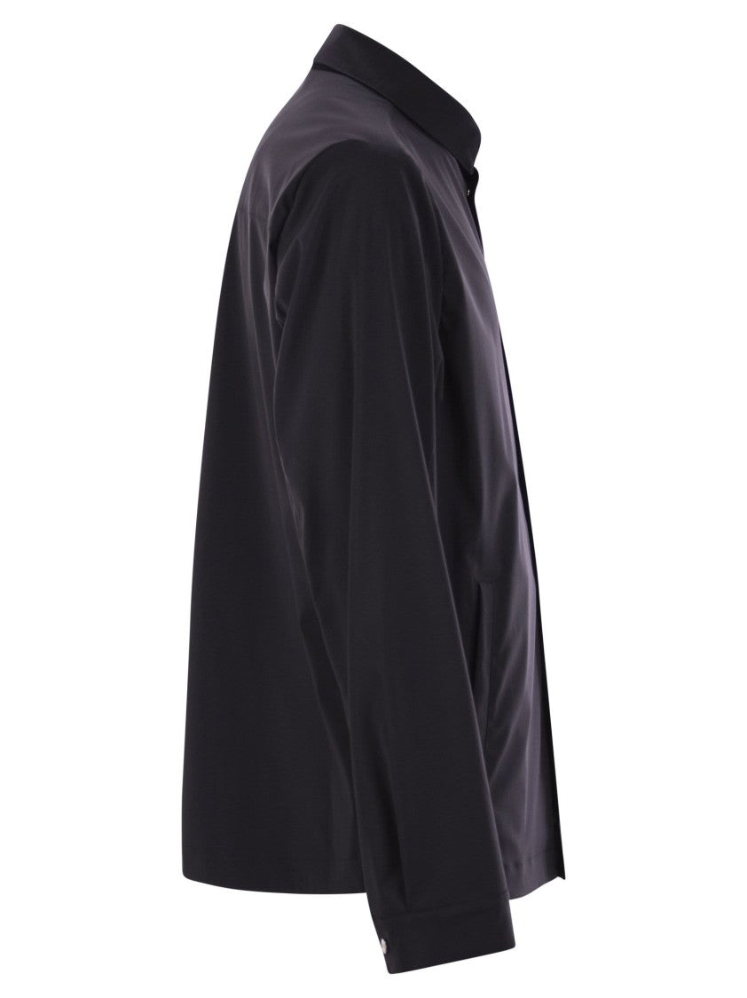 Herno Shirt-Cut Jacket In Tech Wool