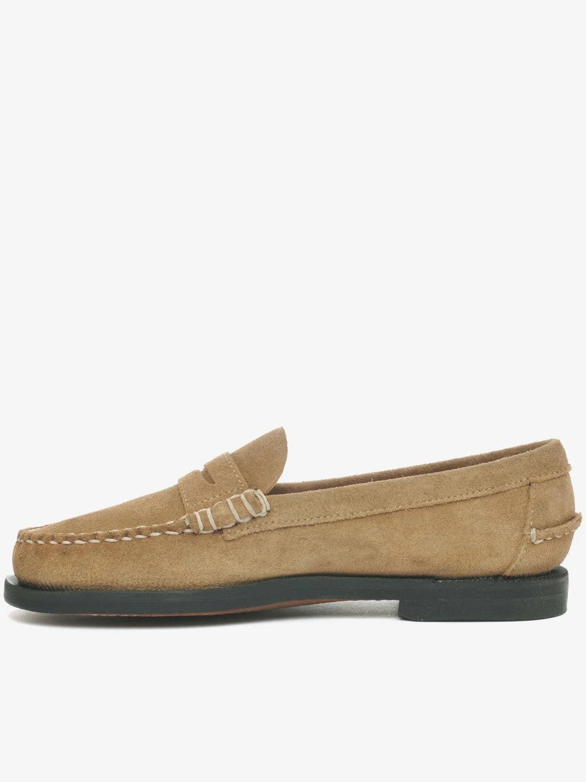 Sebago Brown Classic Dan Flesh Out Suede Loafers