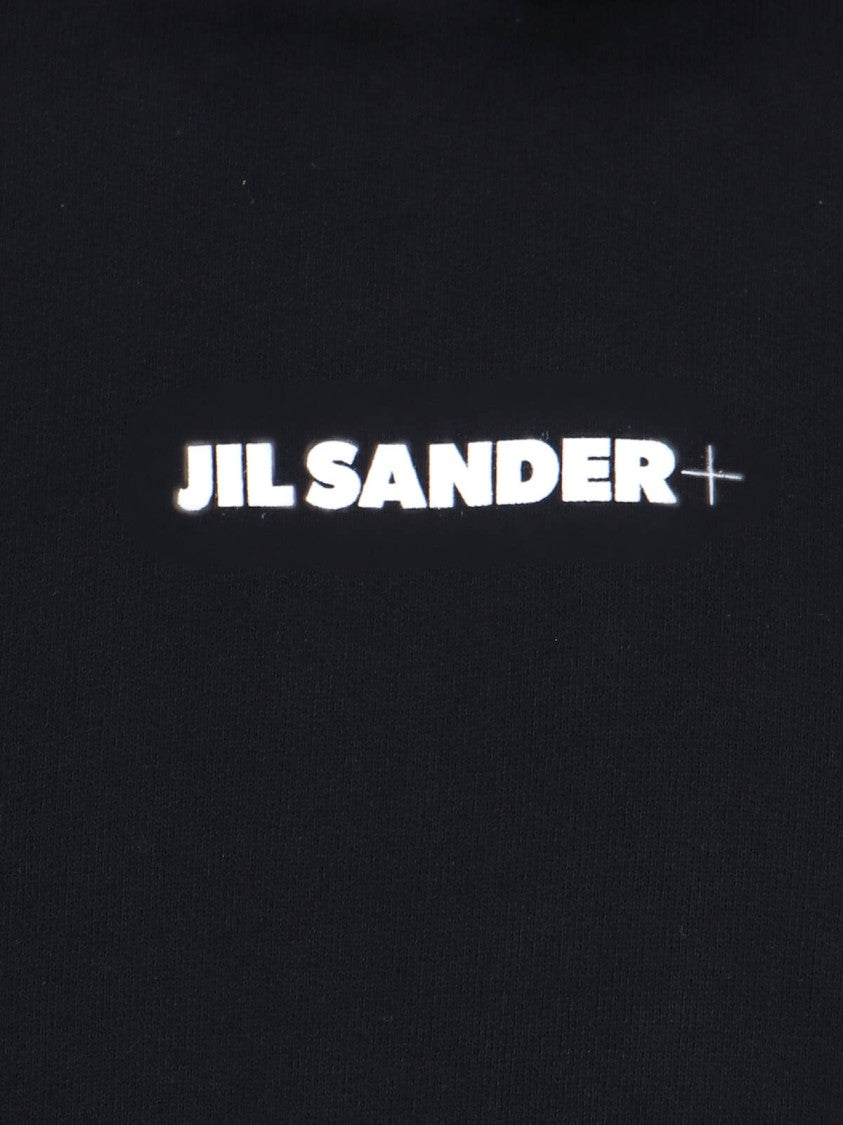 Jil Sander Logo Hoodie Sweatshirt – Black
