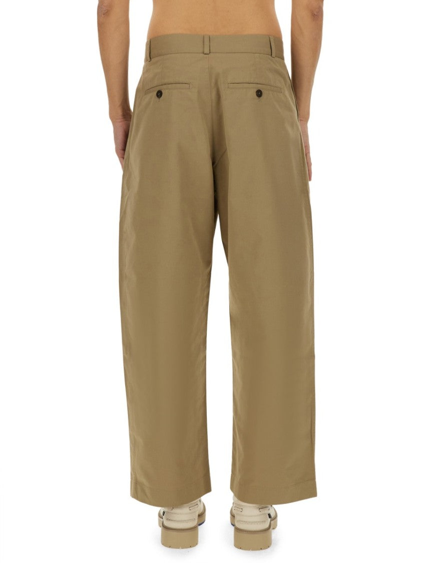 Studio Nicholson Slim Curved Cotton Blend Pants