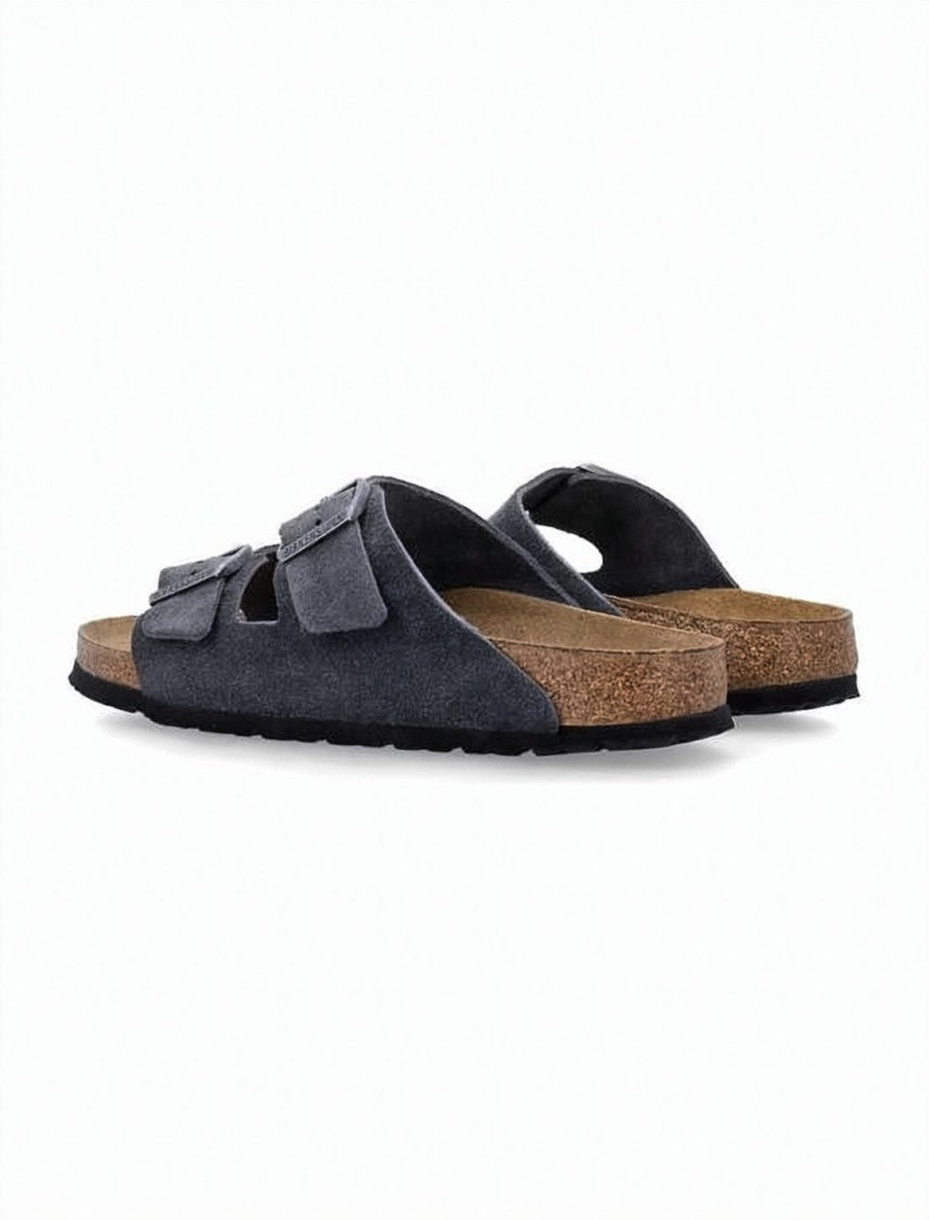 Birkenstock Suede Mule Adjustable Buckle Slipper