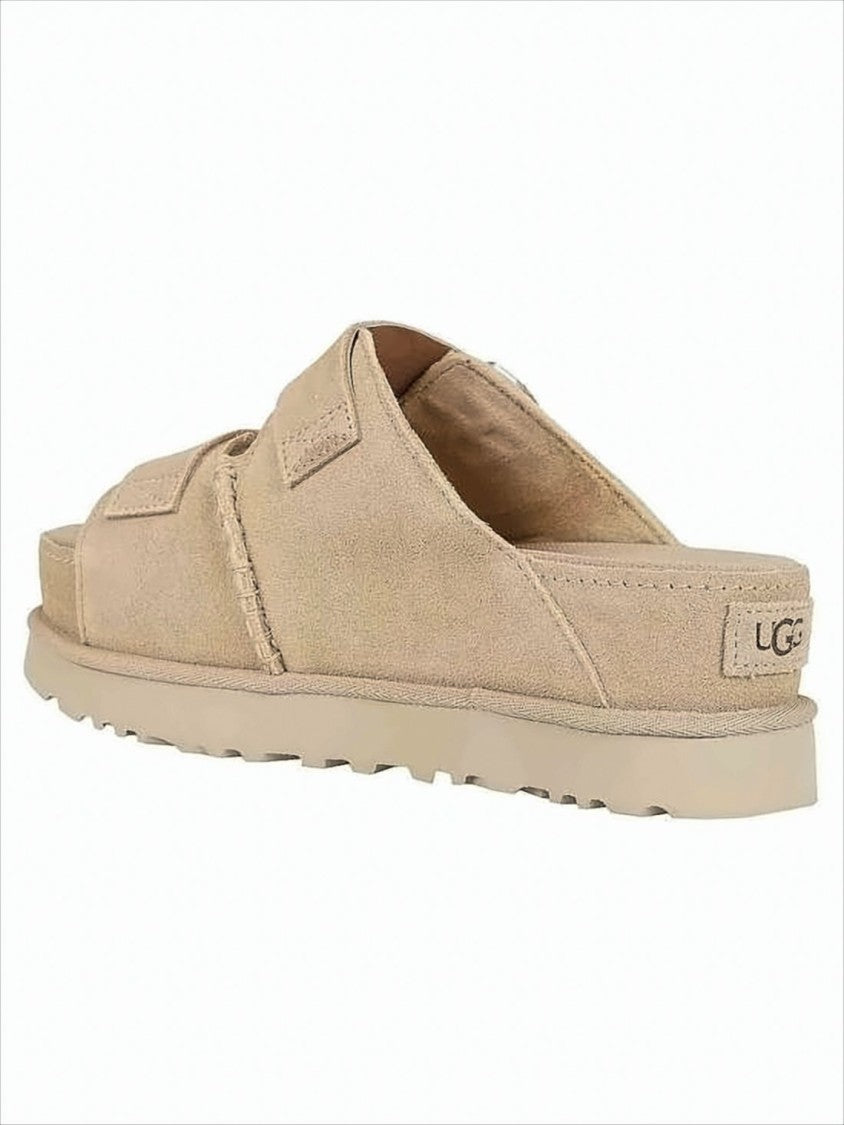 Ugg Suede Slip-On Mules With Adjustable Straps