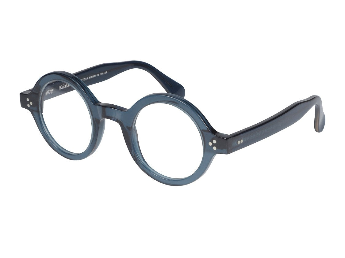 Kador Blue Arkistar/K-45 Translucent Round Eyeglasses