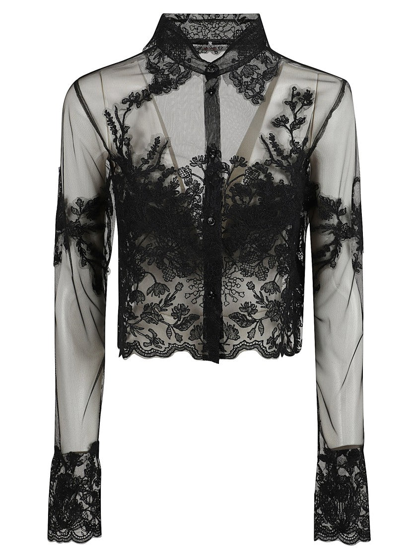 Ermanno Scervino Ultra-Light Sheer Tulle Shirt