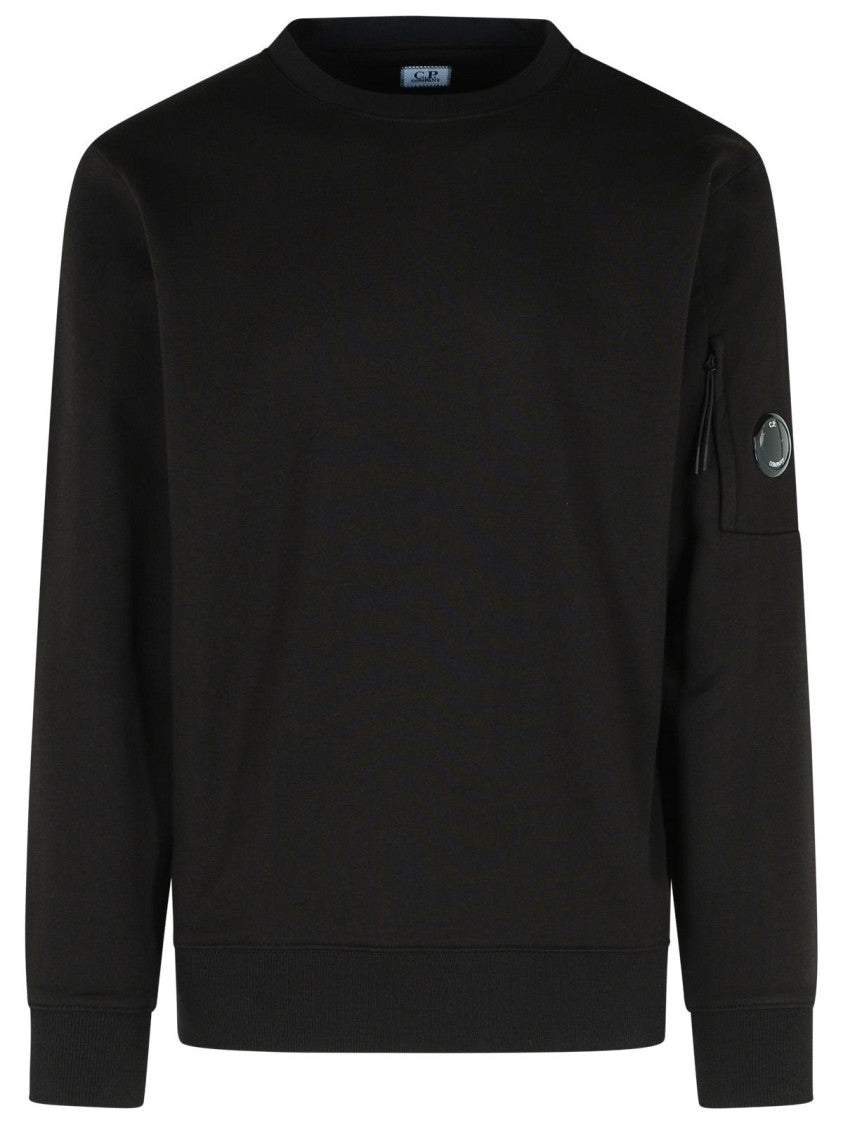 C.P. Company Raised' Black Cotton Sweatshirt