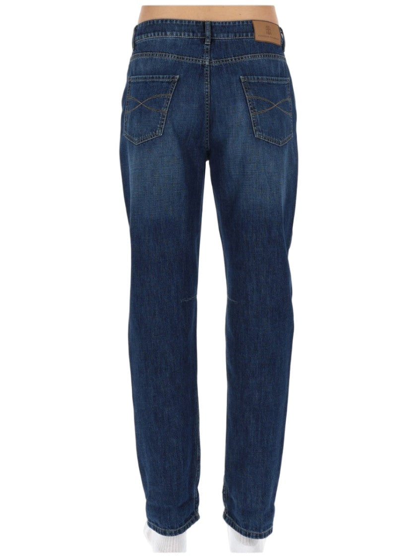 Brunello Cucinelli Straight-Leg Denim Jeans With Five-Pocket Design
