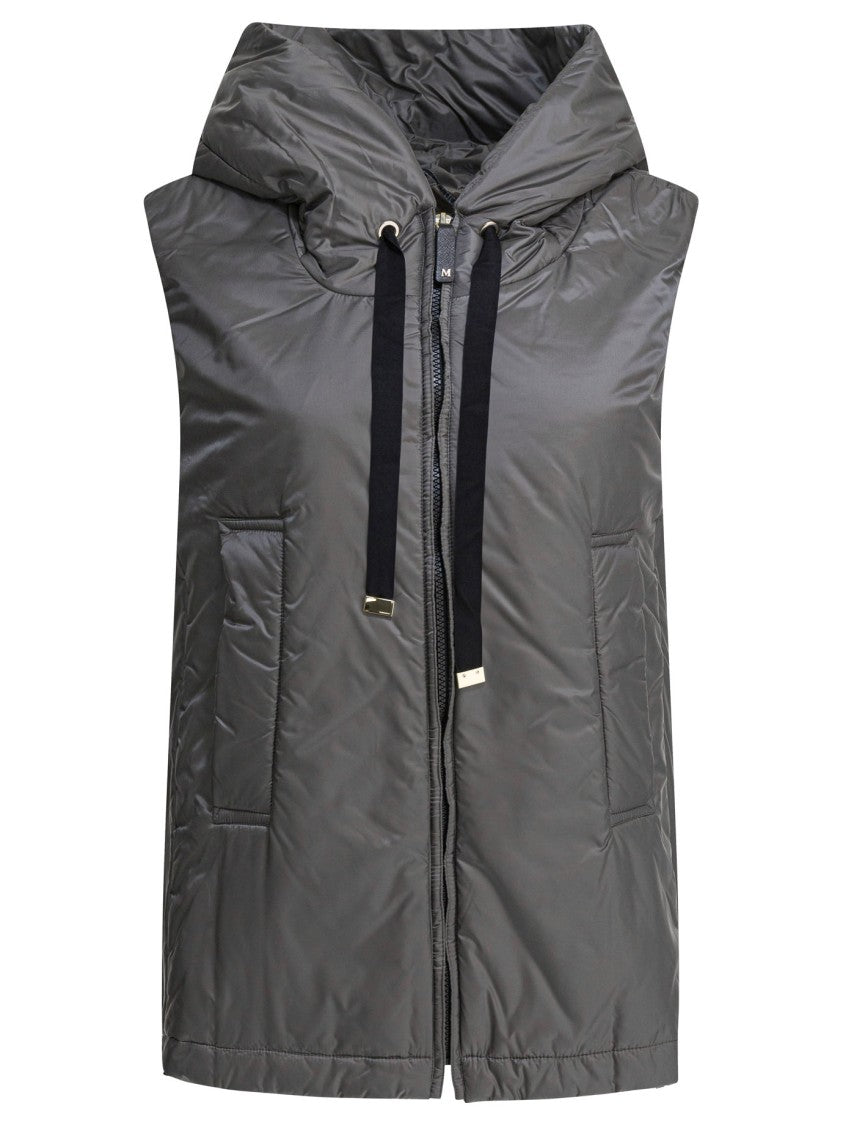 Max Mara Sleeveless Padded Jacket With High Collar