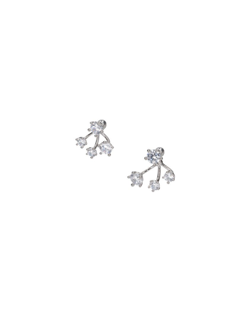 Panconesi Constellation Silver-Plated Crystal Earrings
