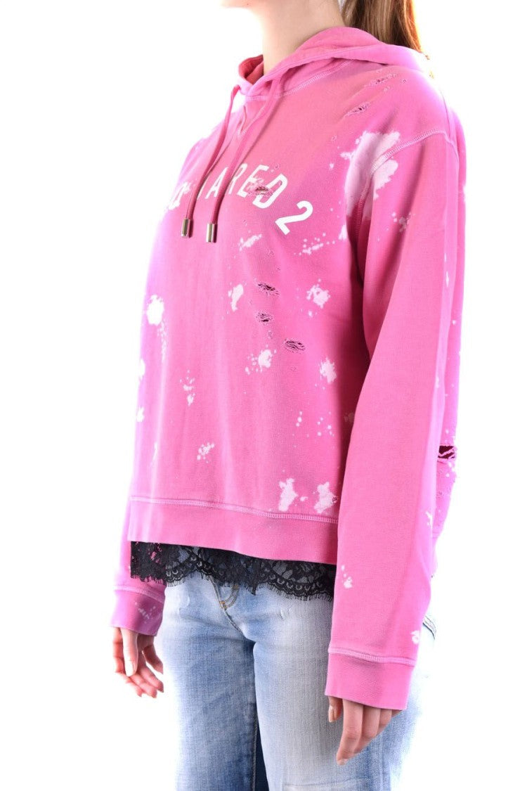 Dsquared2 Fuchsia Cotton Sweatshirt