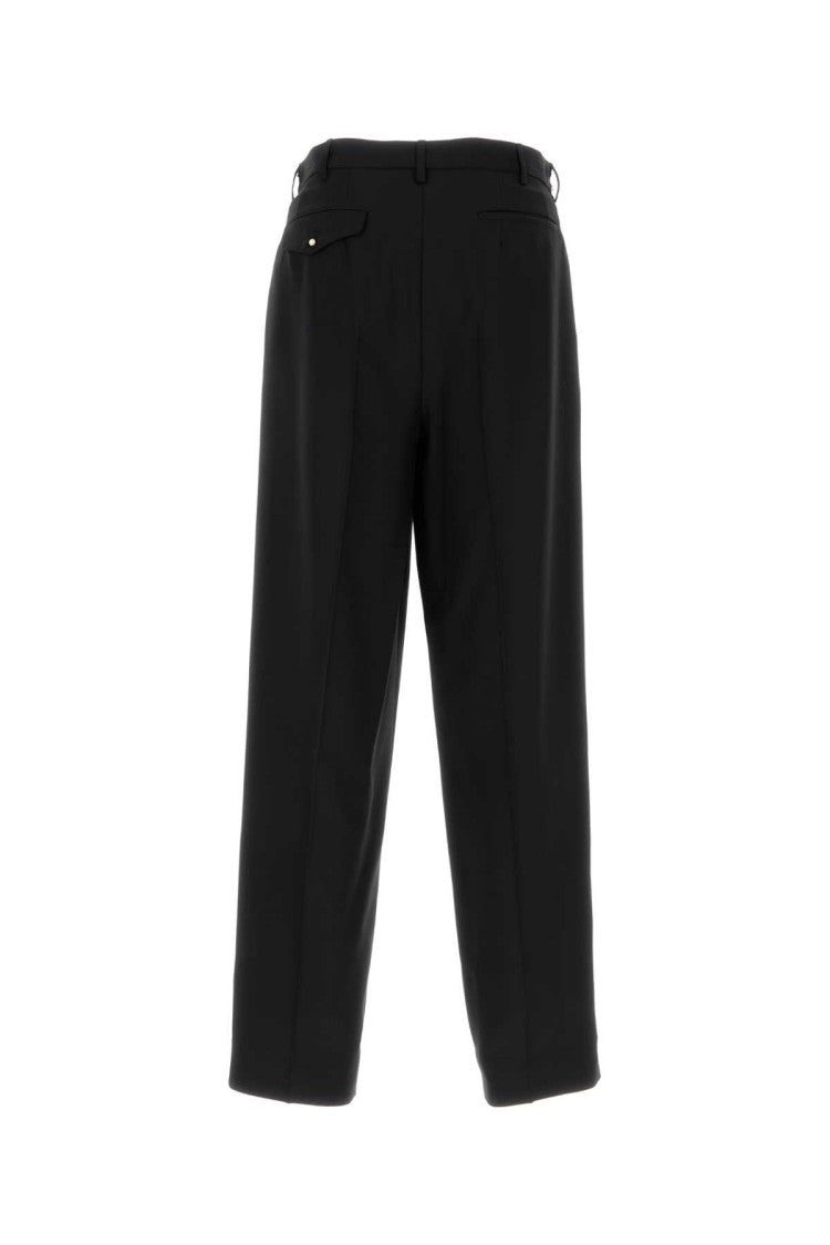 Magliano Black Wool Wide-Leg Pant