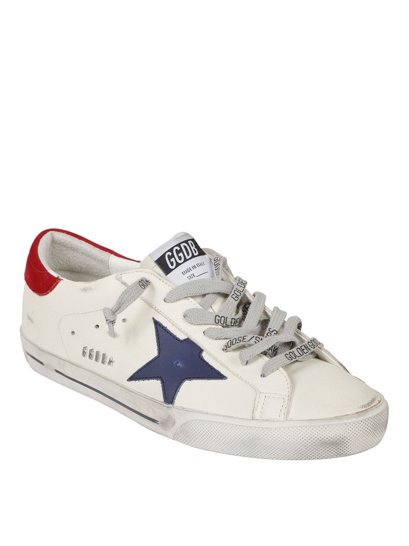 Golden Goose Distressed Leather Low-Top Sneakers