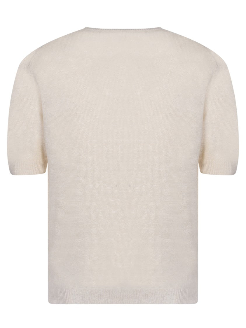 Dell'oglio Relaxed Fit White T-Shirt