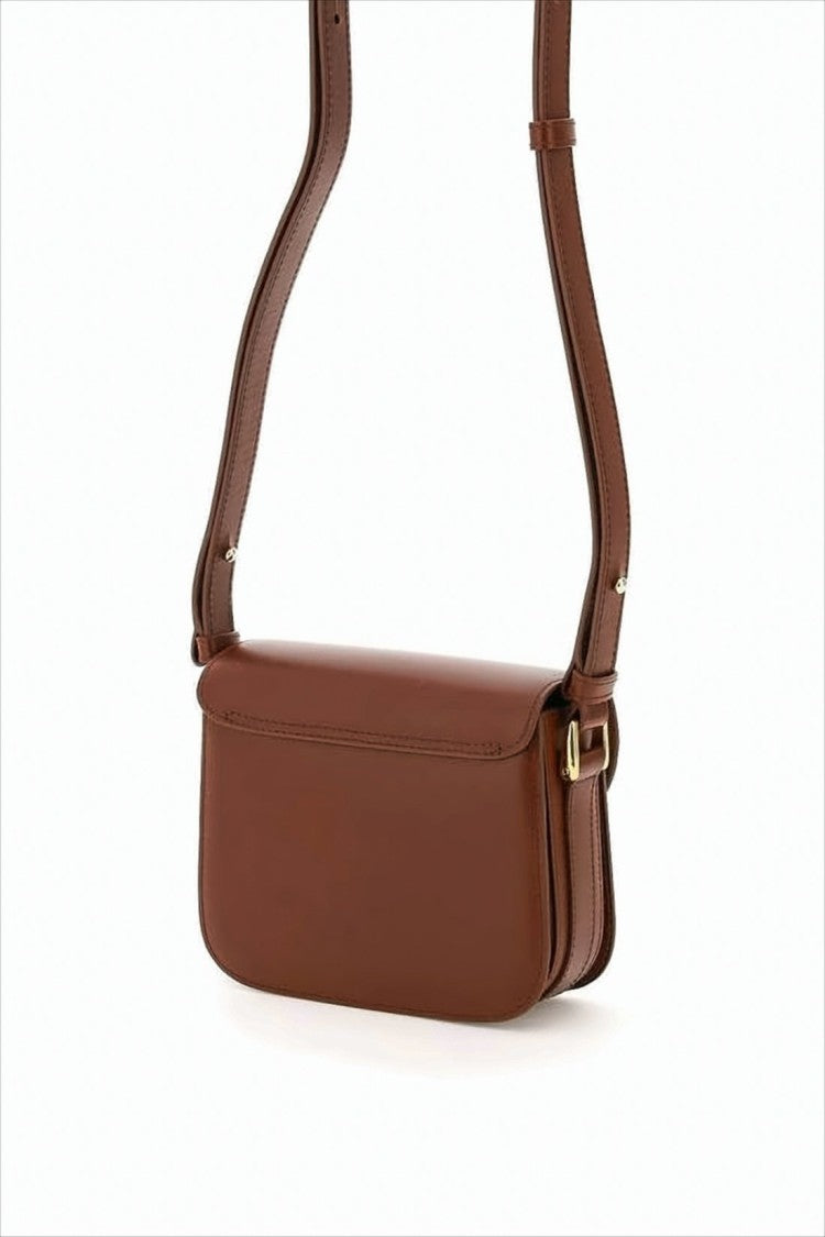 A.P.C. Rectangular Smooth Leather Crossbody Bag