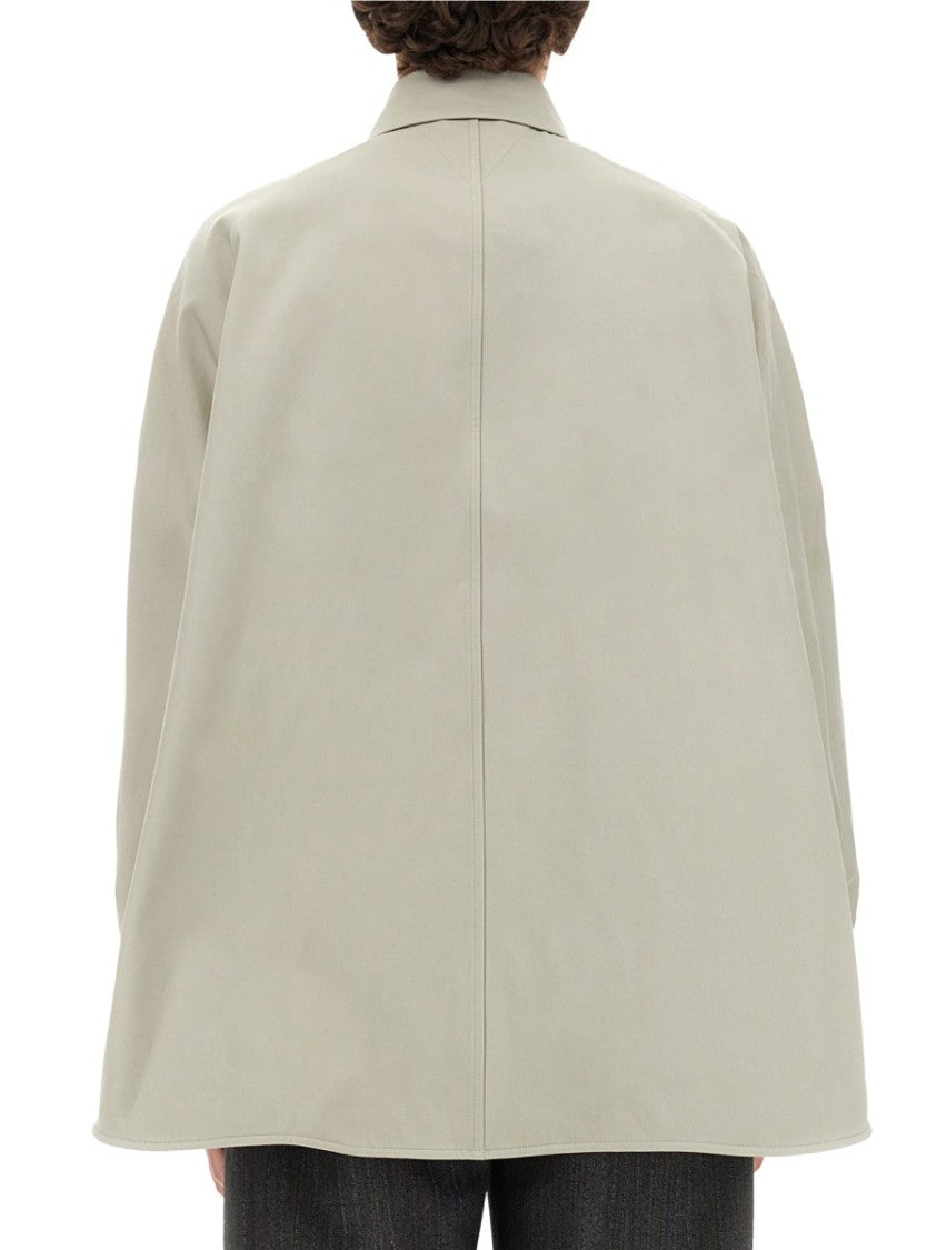 Bottega Veneta Cotton Twill Overshirt With Structured Collar
