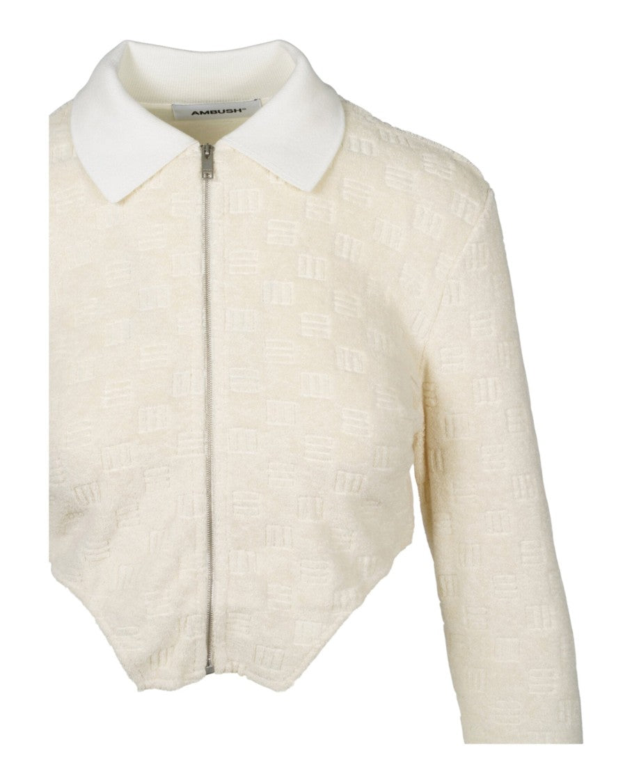 Ambush Monogram Jacquard Cropped Jacket