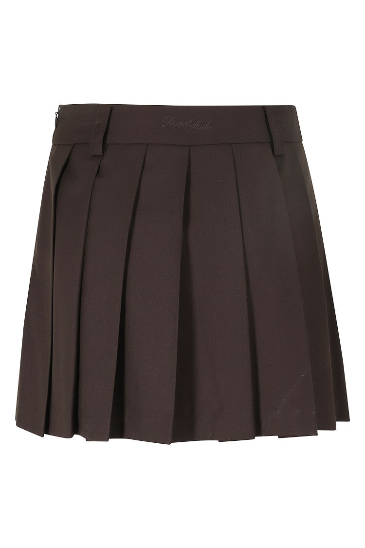 Dunst Classic Pleated Mini Skirt With Built-In Briefs