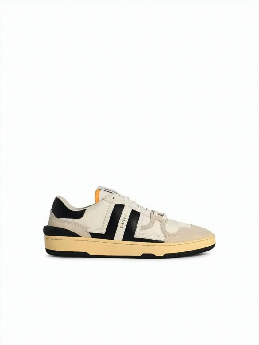 Lanvin Low-Top Sneakers With Suede And Smooth Leather Accents