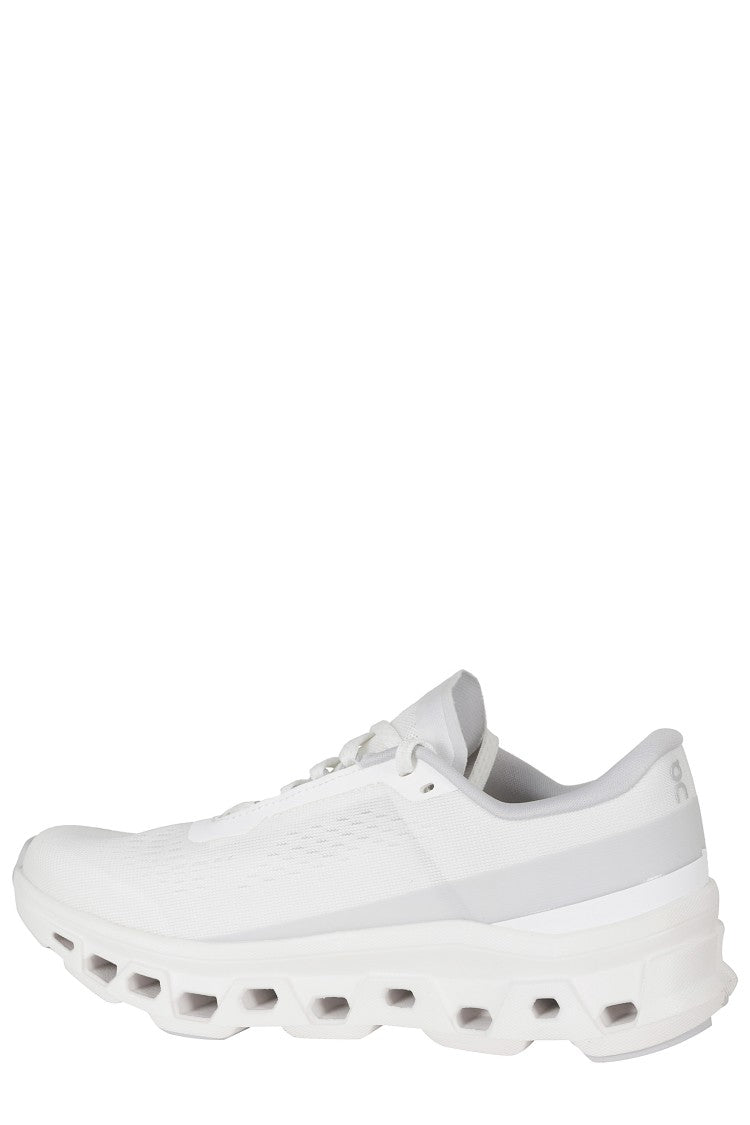 On Running White Cloudmonster 1 Mesh Rubber Sole Nylon Sneakers