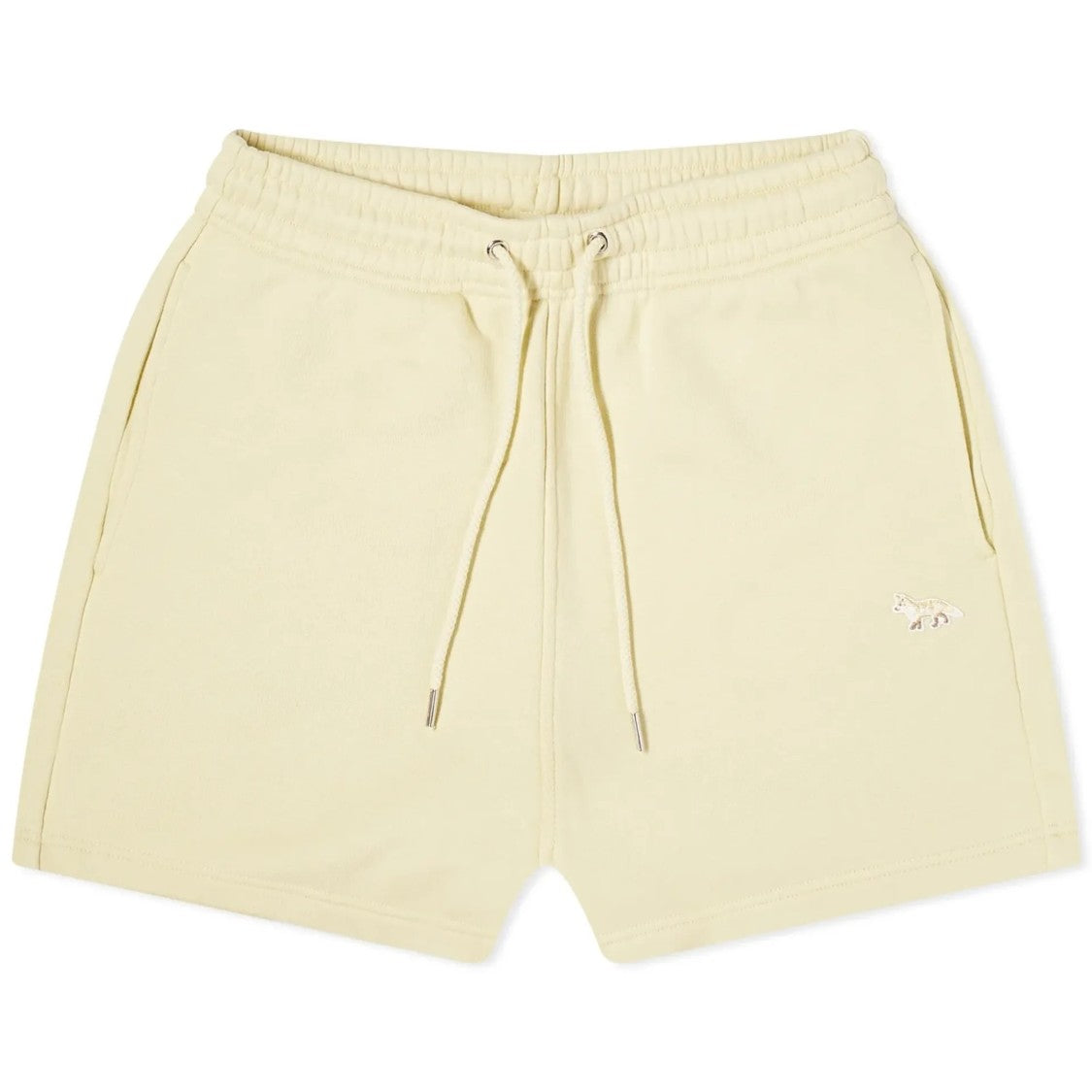 Maison Kitsuné Relaxed Fit Cotton Shorts With Elastic Waistband And Embroidered Detail