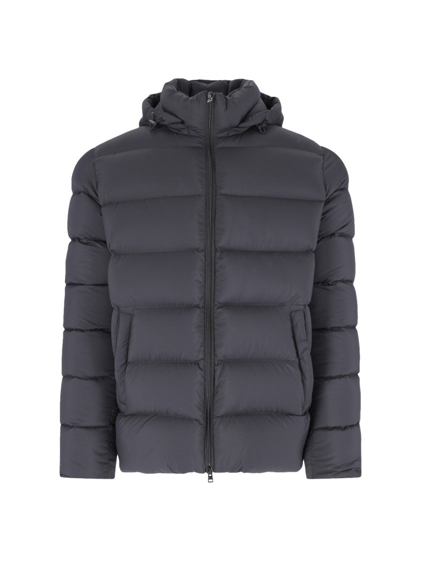 Herno Dark Grey Il Bomber Fabric Bomber Jacket