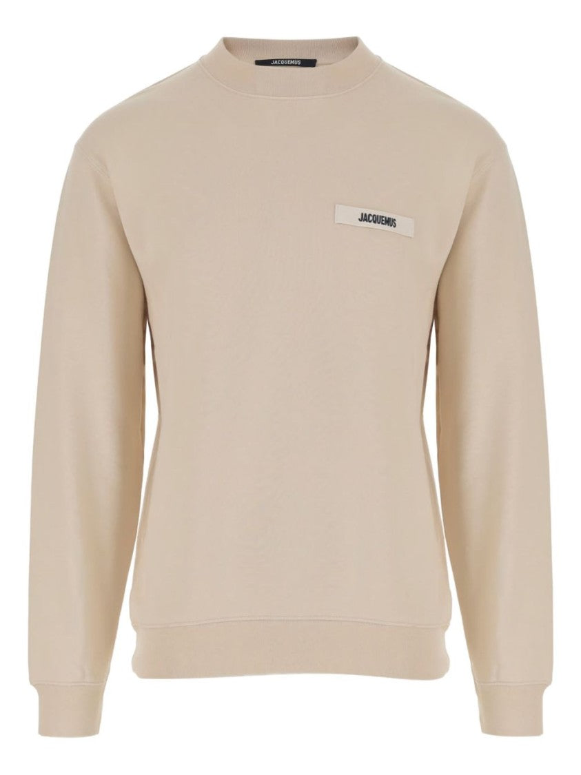 Jacquemus Beige Silk And Nylon Knit Sweater