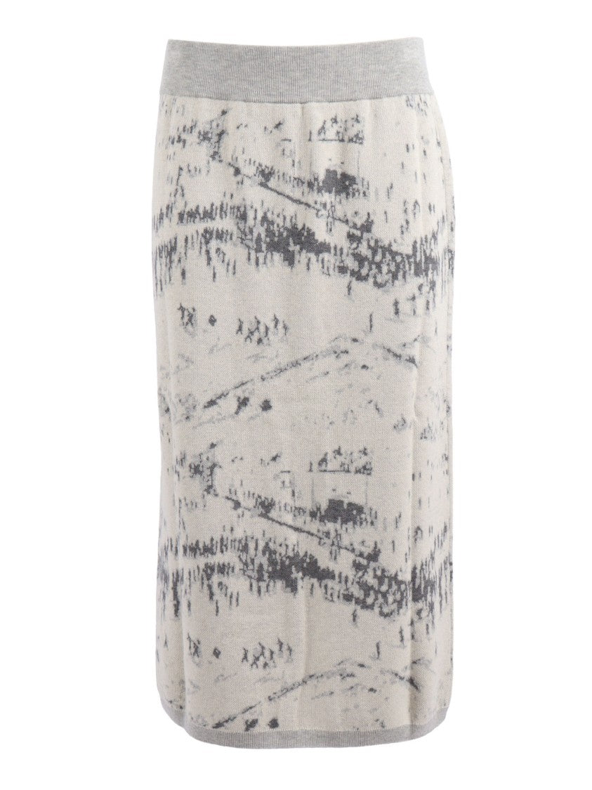 Ballantyne Tailored Knee-Length Skirt With Classic Checkered Pattern