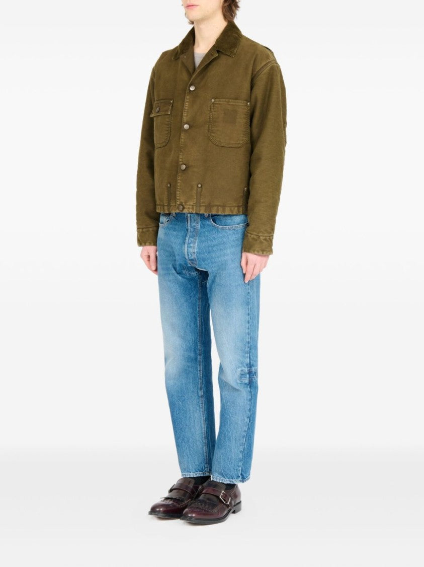 Maison Margiela Boxy Cropped Jacket With Flap Pockets
