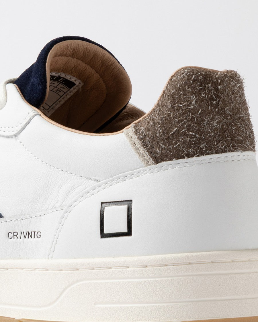 D.A.T.E Brown Suede Low-Top Sneakers With Unique Charm Detail
