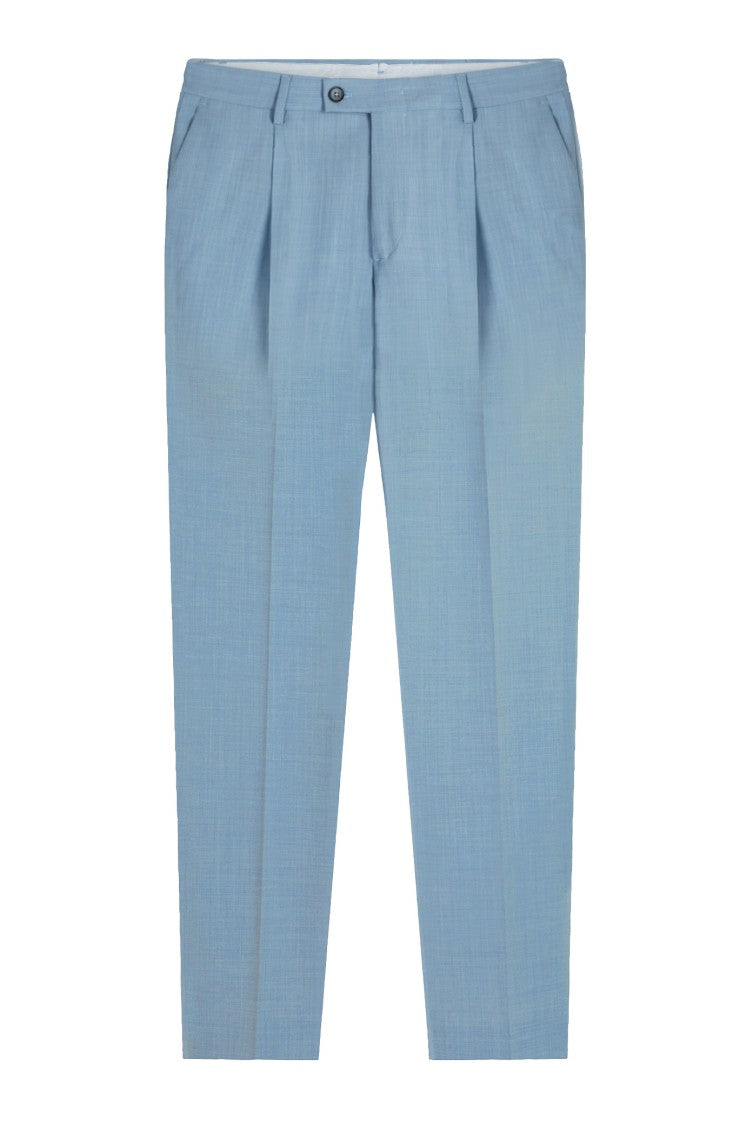 Gazzarrini X Michele Franzese Clear Blue Trousers With Pleats