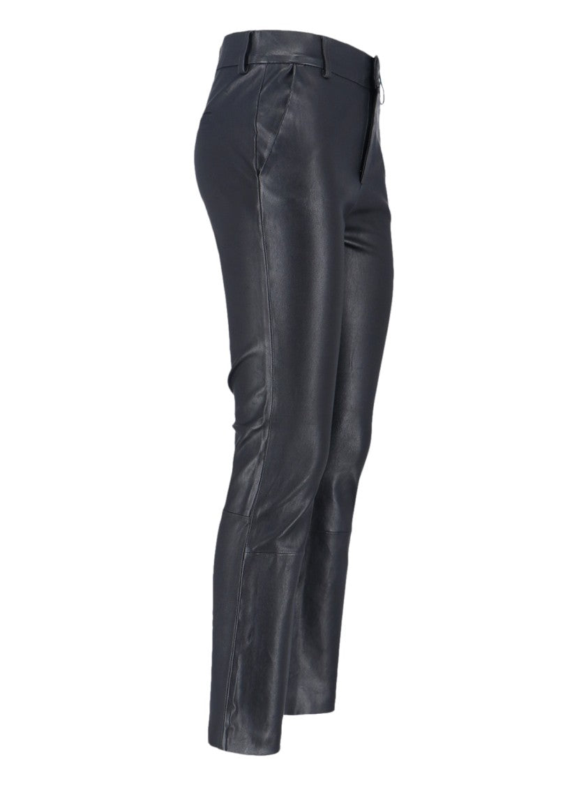 Novelle Straight-Leg Black Trousers With Structured Waistband