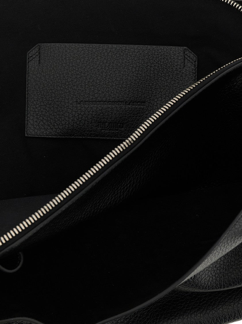 The Attico 'La Passeggiata Large' Grain-Effect Leather Bag