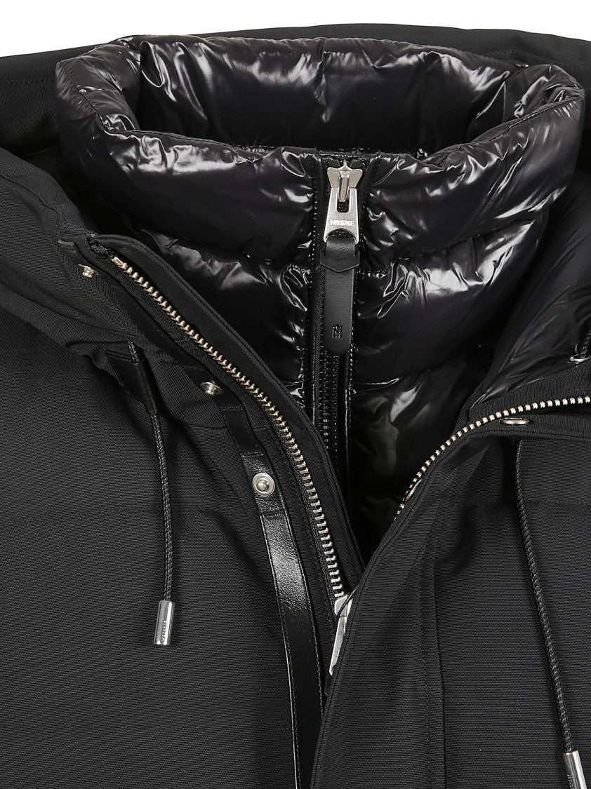 Mackage Quilted Black Puffer Jacket With Adjustable Hood