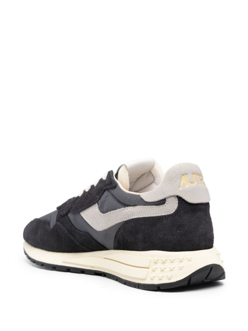 Autry Reelwind Low Nylon-Suede Leather Sneakers