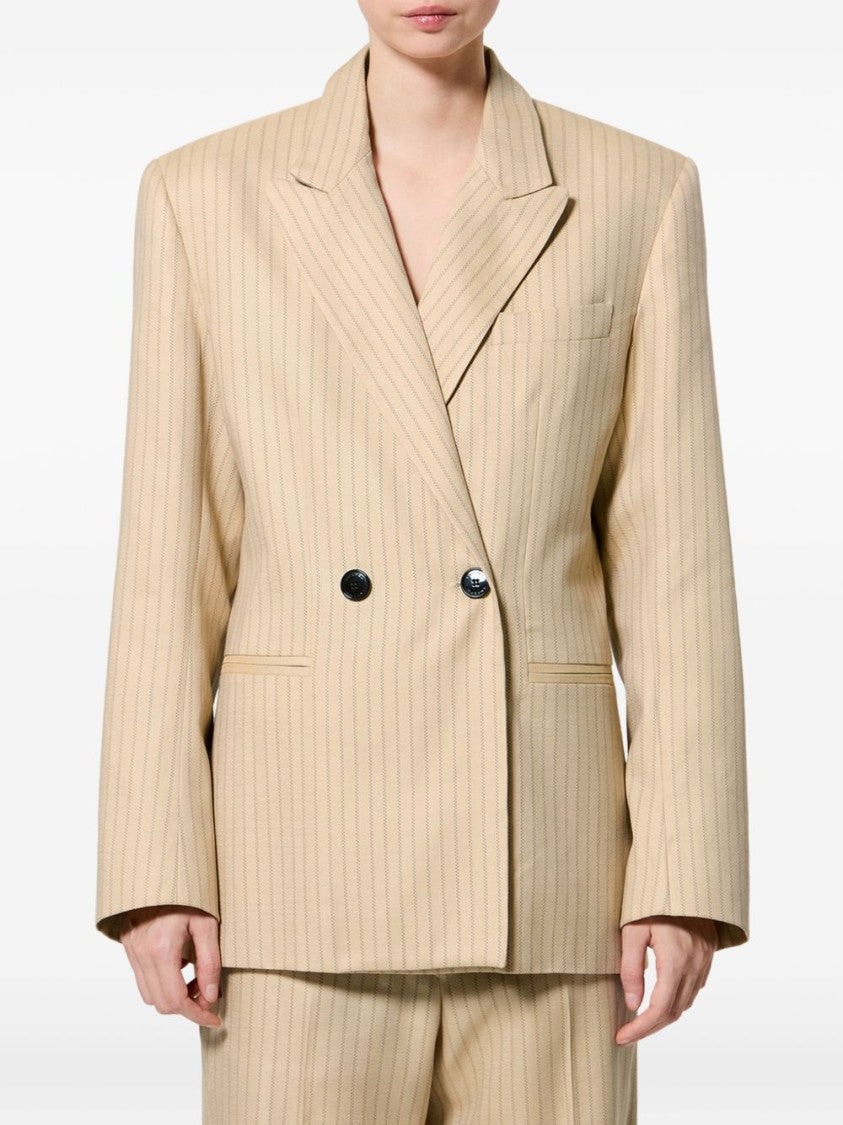 Isabel Marant Tailored Double-Breasted Pinstripe Jacket