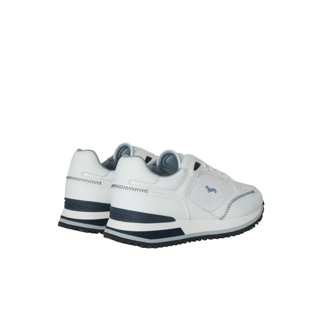 Harmont & Blaine Sporty White Sneakers With Contrasting Grey Accents