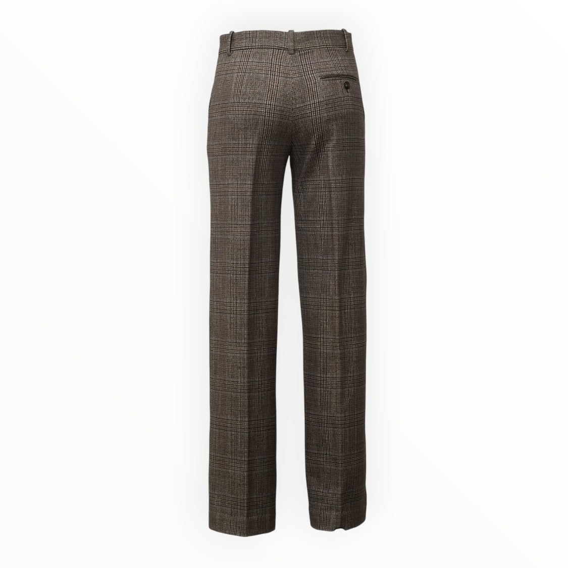 Circolo 1901 Masculine Checked Straight-Leg Pants