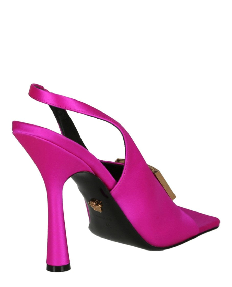 Versace Medusa Plaque Heeled Sandals