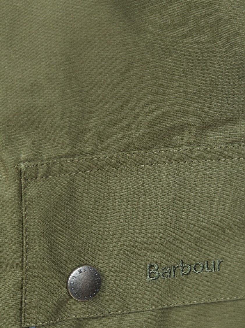 Barbour X Paul Smith Sgr Bedale Olive Green Corduroy-Trim Cotton Jacket