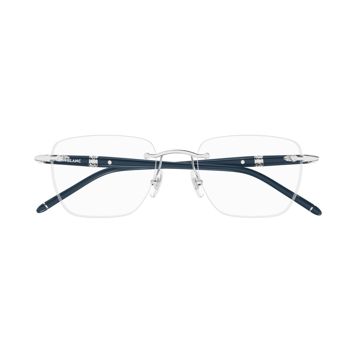 Montblanc Mb0346o Rimless Rectangular Eyeglasses With Adjustable Nose Pads