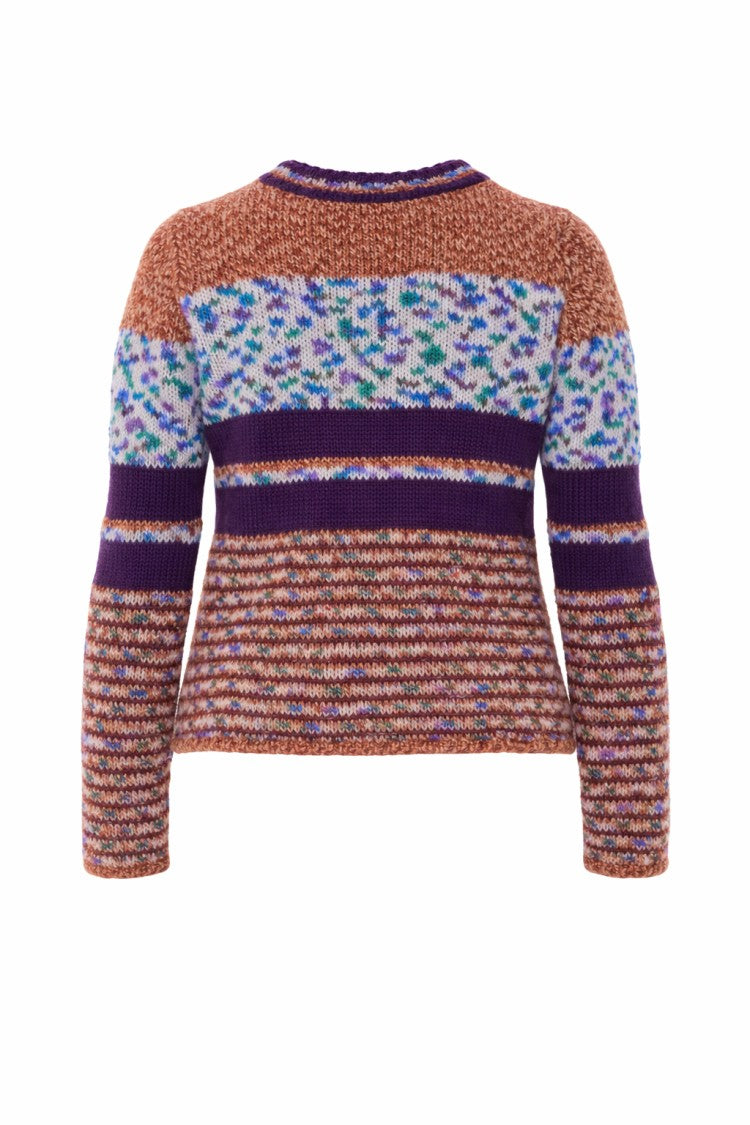 Fabrizio Del Carlo Multicolor Striped Wool Sweater