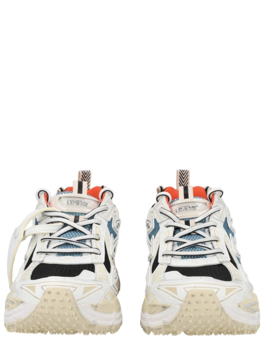 Off-White Layered Textured Sole Synthetic-Blend Sneakers