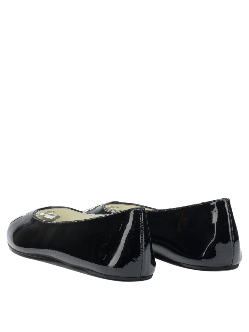 Tory Burch Glossy Bovine Leather Ballerinas