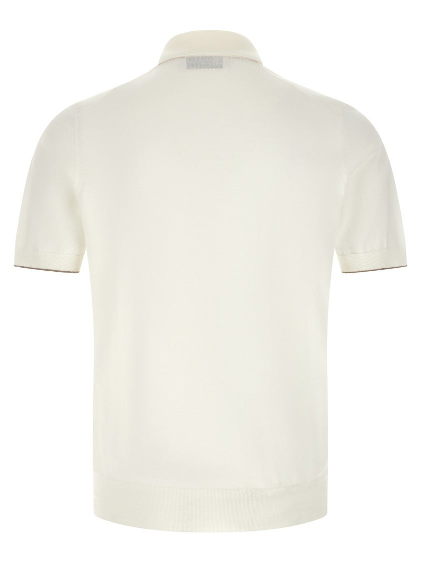 Brunello Cucinelli Logo Embroidery Polo Shirt